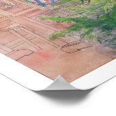 Azalea、1906年(紙付き) ポスター (角)