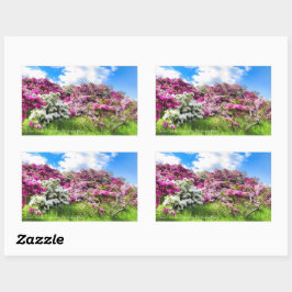 Azalea Viewing [Rectangular Seal] 長方形シール