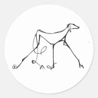 Azawak Sticker by David Moore ラウンドシール