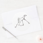 Azawak Sticker by David Moore ラウンドシール (封筒)