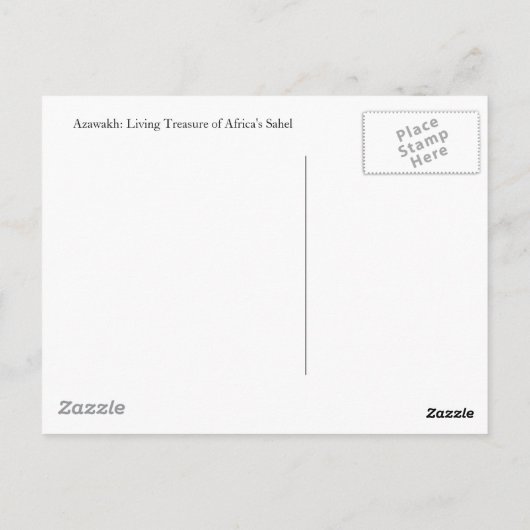 Azawakhはがき2 ポストカード (裏面)