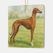 Azawakh セラミックオーナメント (左)