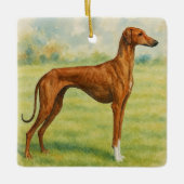 Azawakh セラミックオーナメント (正面)