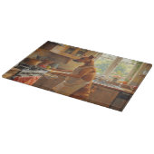 Azawakh Cooking in Kitchen カッティングボード (角)