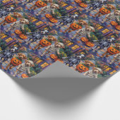 Azawakh Dogsトリックまたは治療ハロウィーンコスチューム ラッピングペーパー (角)