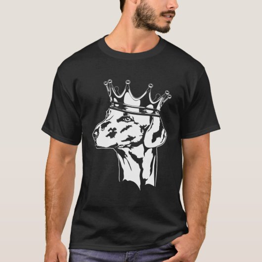 Azawakh with crown dog greyhound mom tシャツ (正面)