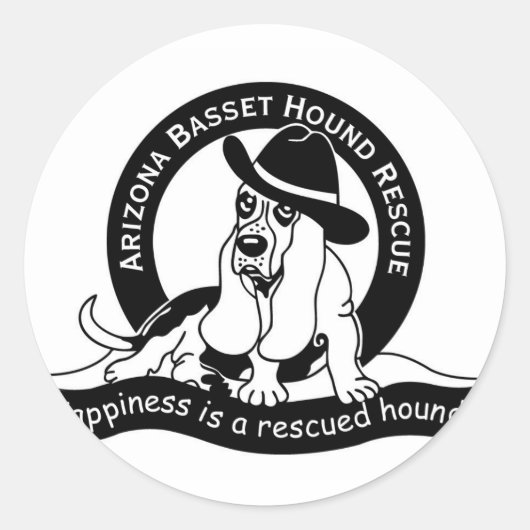 AZBHRのロゴ ラウンドシール (正面)