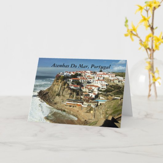 Azenhas Do Mar,ポルトガル, カード (黄色い花)