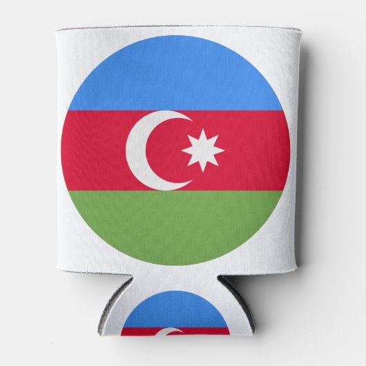Azerbaijan Flag 缶クーラー (正面)