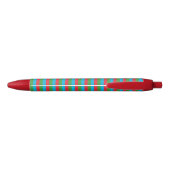 Azerbaijan Flag Cute Patriotic Black Ink Pen 黒ボールペン (裏面)
