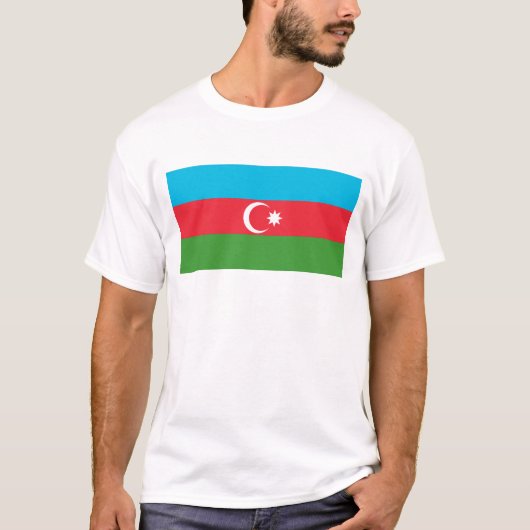 Azerbaijan Flag T-Shirt, Patriotic T-Shirts, Tシャツ (正面)