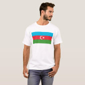 Azerbaijan Flag T-Shirt, Patriotic T-Shirts, Tシャツ (正面フル)