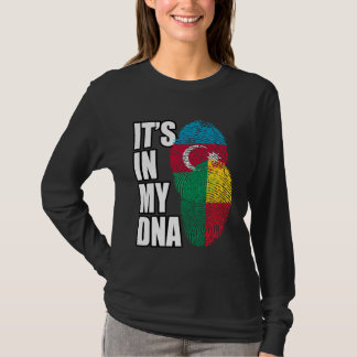 Azerbaijani And Beninese Mix DNA Flag Heritage Tシャツ