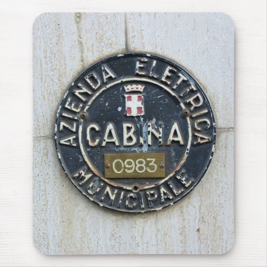 Azienda Electrica Cabina – ミラノ,イタリア マウスパッド (正面)