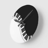 Azizaキーボード楽器 ラウンド壁時計 (傾斜)