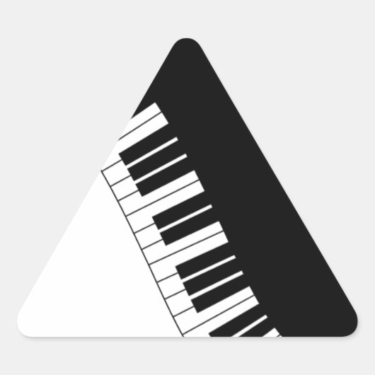 Azizaキーボード楽器 三角形シール (正面)
