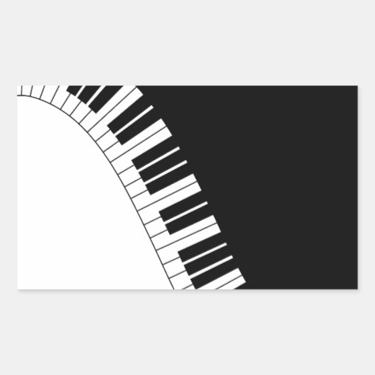 Azizaキーボード楽器 長方形シール (正面)