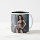 Azmodeus Lycanの女王、マグ ツートーンマグカップ (正面右)