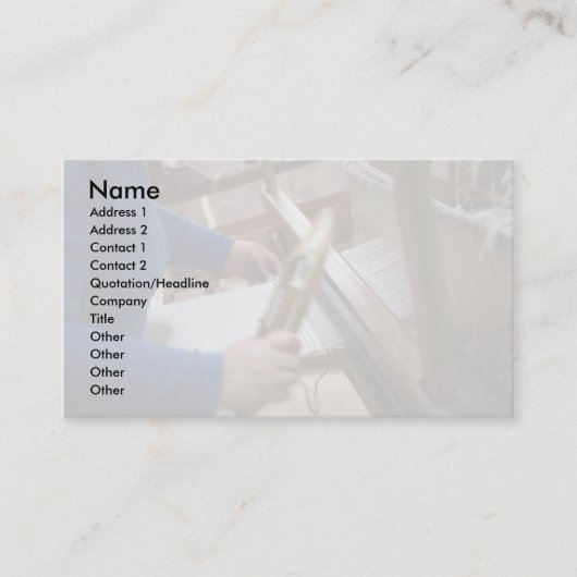 Azorean craftswomanの編むこと 名刺 (正面)