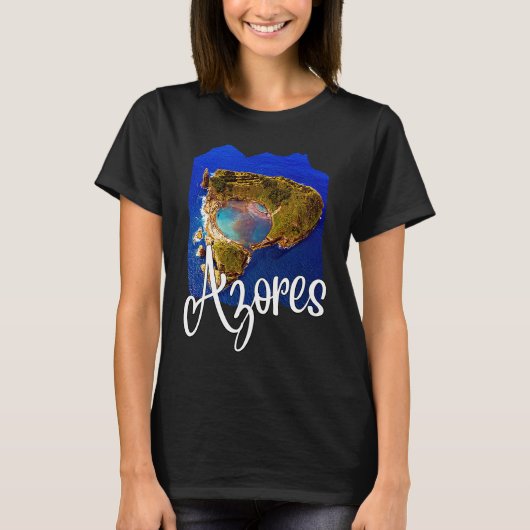 Azores Flag Patriotic Portuguese Roots Azores Souv Tシャツ (正面)