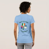 Azores Ireland USA Shamrock Flag Personalize Women Tシャツ (裏面フル)