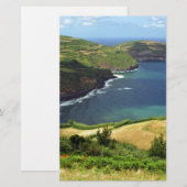 Azores Islands写真,ポルトガル 便箋 (正面/裏面)