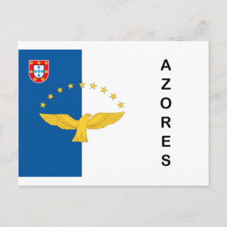 Azores Islands Portugal Flag Postcards ポストカード