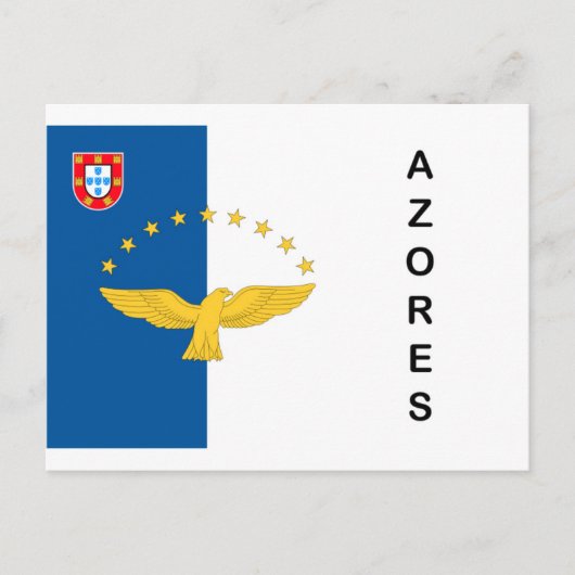 Azores Islands Portugal Flag Postcards ポストカード (正面)