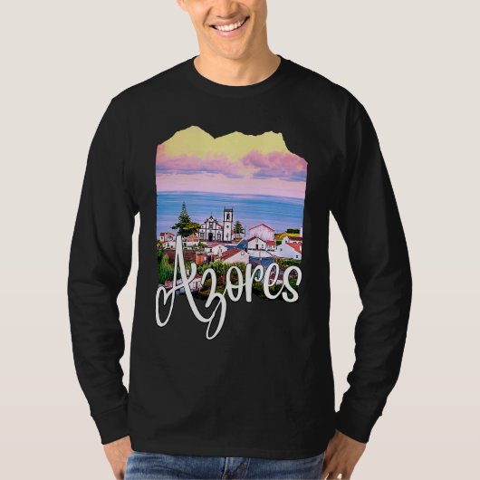Azores Portugal Portuguese Roots Azores Souvenirs Tシャツ (正面)
