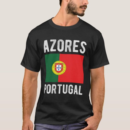 Azores Portugal Portuguese Souvenir Tourist Tシャツ (正面)