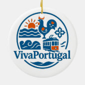 Azores Portugal Travel Badge Ornament – Two-Sided  セラミックオーナメント (裏面)