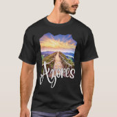 Azores Souvenirs Portuguese Roots Azores Tシャツ (正面)