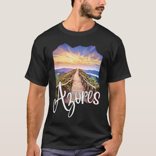 Azores Souvenirs Portuguese Roots Azores Tシャツ (正面)