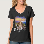 Azores Souvenirs Portuguese Roots Azores Tシャツ (正面)