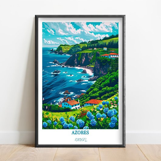 Azores Wall Art - Azores Travel Poster - Azores Is ポスター