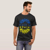 Azov Peace In Ukraine Sunflower - Stand With Ukrai Tシャツ (正面フル)