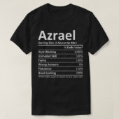 AZRAEL Nutrition Funny Birthday Personalized Name  Tシャツ (デザイン正面)