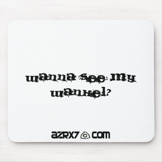 AZRX7stickerは、私のwankelを見たいと思いますか。 マウスパッド (正面)