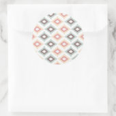 aztecスタイルの幾何学的パターン ラウンドシール (バッグ)