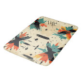 aztecパターモダンン固有スタイリッシュ バスマット (アングル)