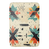 aztecパターモダンン固有スタイリッシュ バスマット (正面縦)