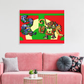 Aztec Artistic Design キャンバスプリント (インサイチュ (リビング))