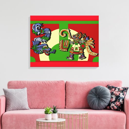 Aztec Artistic Design キャンバスプリント (インサイチュ (リビング))