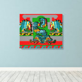 Aztec  Artistic Design キャンバスプリント (インサイチュ (ウッドフロア))