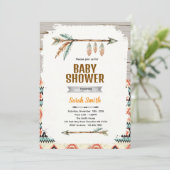 Aztec Baby Boy Shower Invitation 招待状 (スタンド正面)