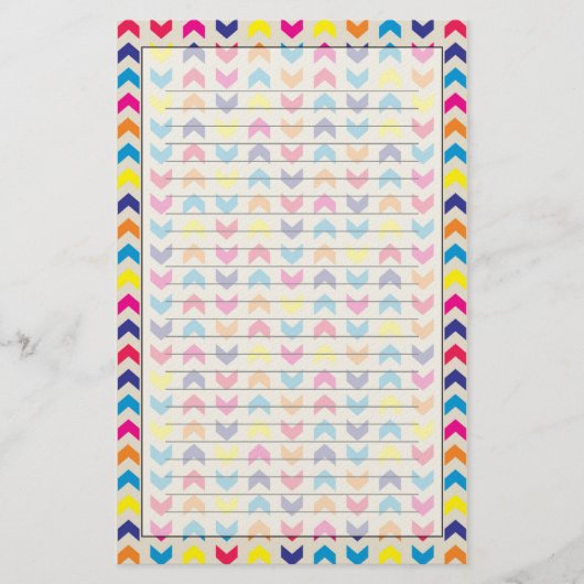 Aztec Chevron colorful 便箋 (正面)