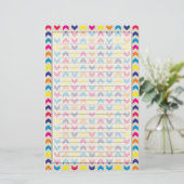 Aztec Chevron colorful 便箋 (スタンド正面)