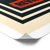 Aztec Culture Wall Art - Bold Red and Black ポスター (角)