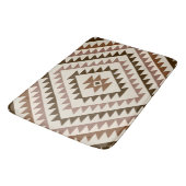 Aztec Diamond Motif Design Browns+Cream バスマット (アングル)