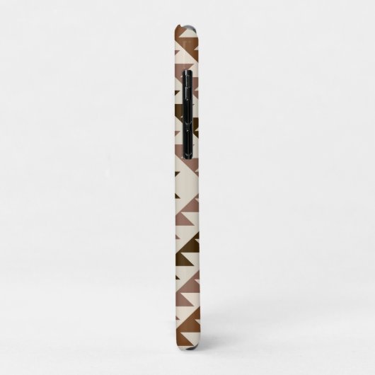 Aztec Diamond Motif Design Browns+Cream Case-Mate iPhoneケース (裏面/左)